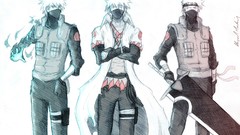 Manga Swords drawings masks naruto shippuden kakashi hatake 