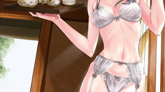 Manga thread stockings high pantyhose nylons thigh