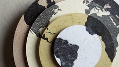 Maps circles digital art world map