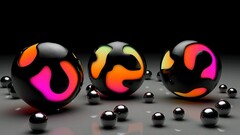 marble digital art 3d cgi render balls abstract