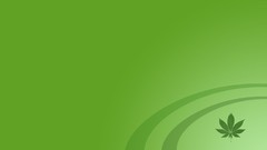 Marijuana minimalistic artwork