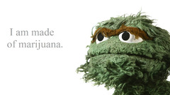 Marijuana sesame street oscar