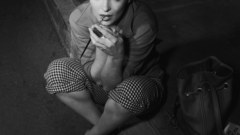 Marilyn Monroe grayscale sidewalks