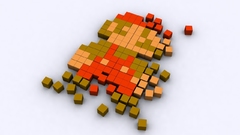 Mario blocks abstract