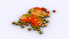 Mario blocks pixel art