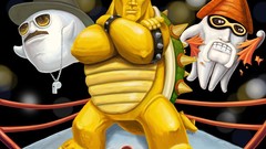 Mario bowser wrestling The