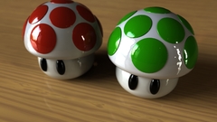 Mario mushrooms retro games