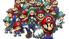 Mario nintendo white background Luigi artwork video games