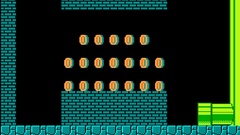 Mario underground pipes coins