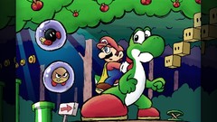 Mario yoshi super mario bros video games super mario world 