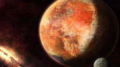 Mars planets outer space digital art