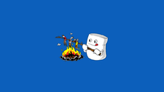 Marshmallow Simple Background campfire