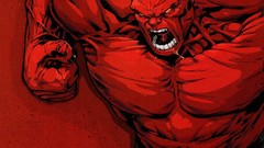 Marvel comics artwork Red Hulk marvel comics