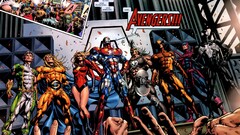 marvel comics comics artwork The Avengers comic art