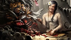 Masks asians digital art