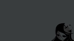 Masks smiling anime girls minimalistic video games Simple 