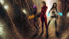 Mass effect 3 commander shepard miranda lawson Tali Zorah nar 