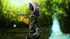 Mass effect artwork digital art video games Tali Zorah nar 
