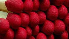 Matches red abstract