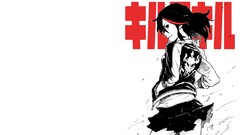 Matoi Ryuuko anime girls Anime Kill la Kill Simple Background