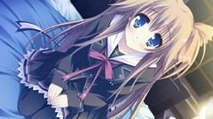 May anime girls blue eyes seifuku game cg