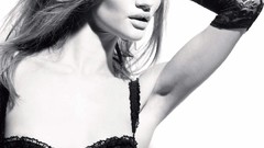 May Russia gloves lipstick blondes green eyes rosie 