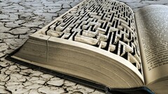 mazes Books text digital art Beige