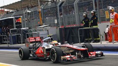 McLaren pit Spain valencia Lewis Hamilton formula one