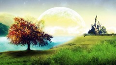 Meadows castle fantasy art