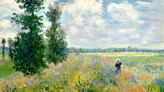 Meadows paintings Claude Monet impressionist painting