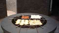 Meat cooking barbecue