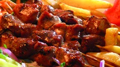 Meat kebab turkish turkish kebab