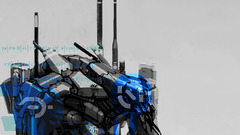 Mecha district concept art