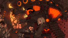 Mecha gray hair weapon