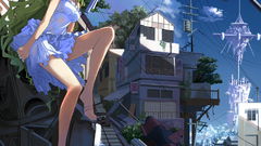 Mecha green hair anime