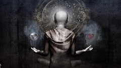 Meditation monk Buddhist artwork Cameron Gray spiritual