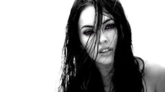 Megan Fox fan art purple eyes Photo manipulation portraits 
