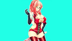 Meganekko bikini Simple Background