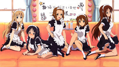 Meganekko maid costumes brunettes