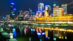 Melbourne Australia night World