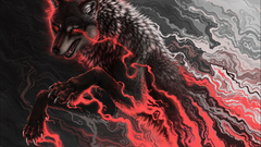 Melting artwork Wolves