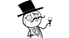 Meme gentleman white background