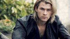 Men Actors blondes blue eyes Australian chris hemsworth Leather 