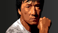 Men Actors Jackie Chan faces Chinese artwork vectors paintwork