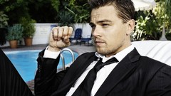 Men Actors Leonardo DiCaprio suit fists swimming pools