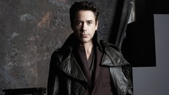 Men Actors robert downey jr Leather Jacket