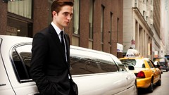 Men Actors suit buildings blondes robert pattinson streets 