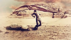 Men arrows drawings deserts