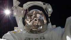 Men astronauts Earth outer space