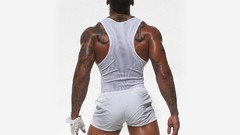 Men back male models muscular